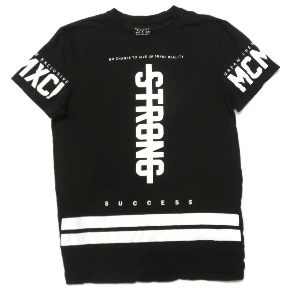 Xios‎ T-Shirt Mens Large Black Short Sleeve Graphic